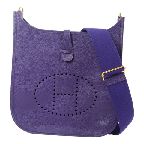 HERMES Epsom皮革Evelyne PM肩背袋Iris