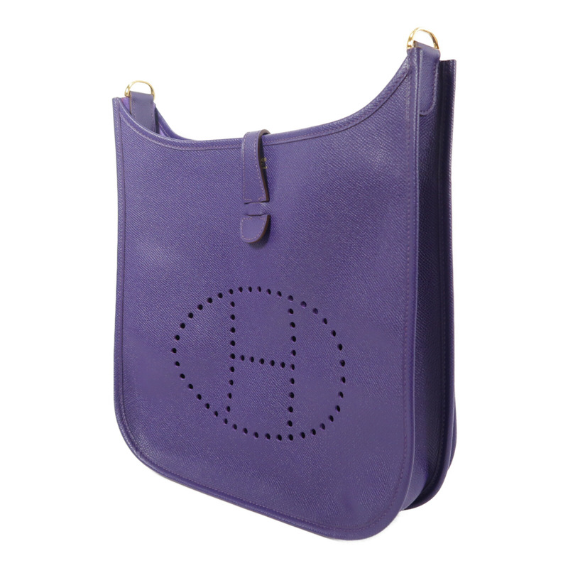 HERMES Epsom皮革Evelyne PM肩背袋Iris-2