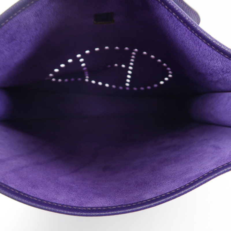 HERMES Epsom皮革Evelyne PM肩背袋Iris-4