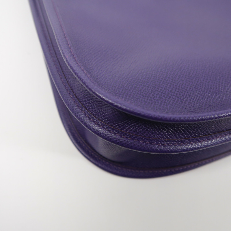HERMES Epsom皮革Evelyne PM肩背袋Iris-12