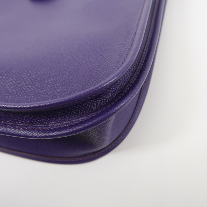 HERMES Epsom皮革Evelyne PM肩背袋Iris-13