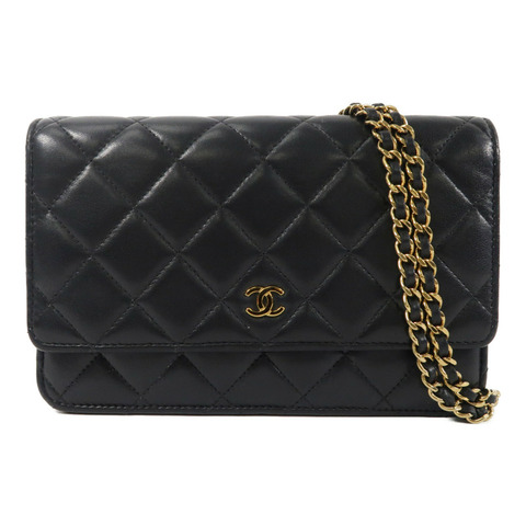 CHANEL 羊皮皮革WOC Wallet On Chain鏈帶肩背袋