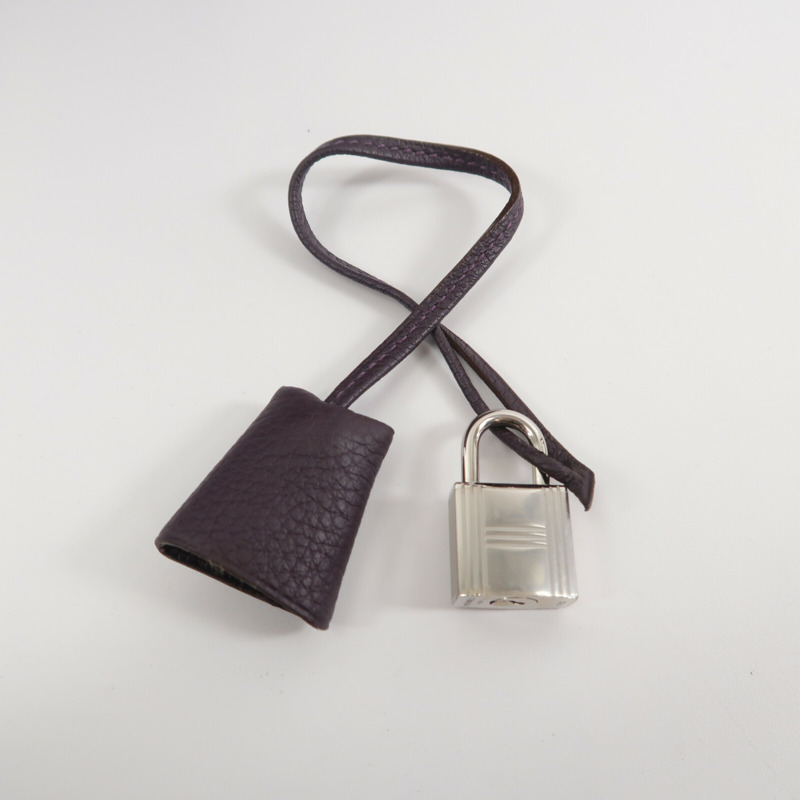 HERMES Clemence皮革Victoria 35手挽袋Rouge Pivoine-7