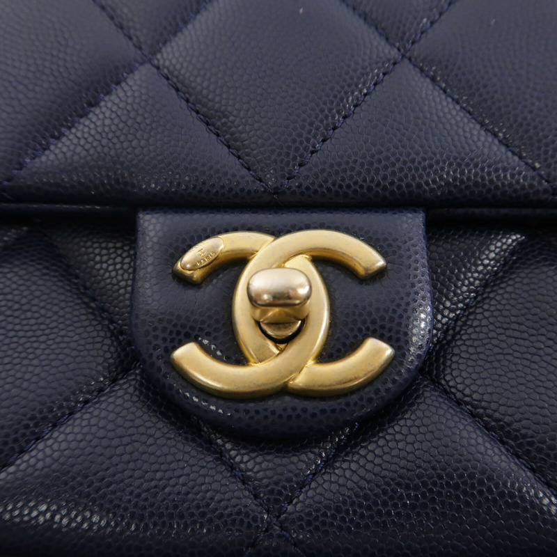 CHANEL 牛皮皮革Chain Shoulder鏈帶肩背袋-6