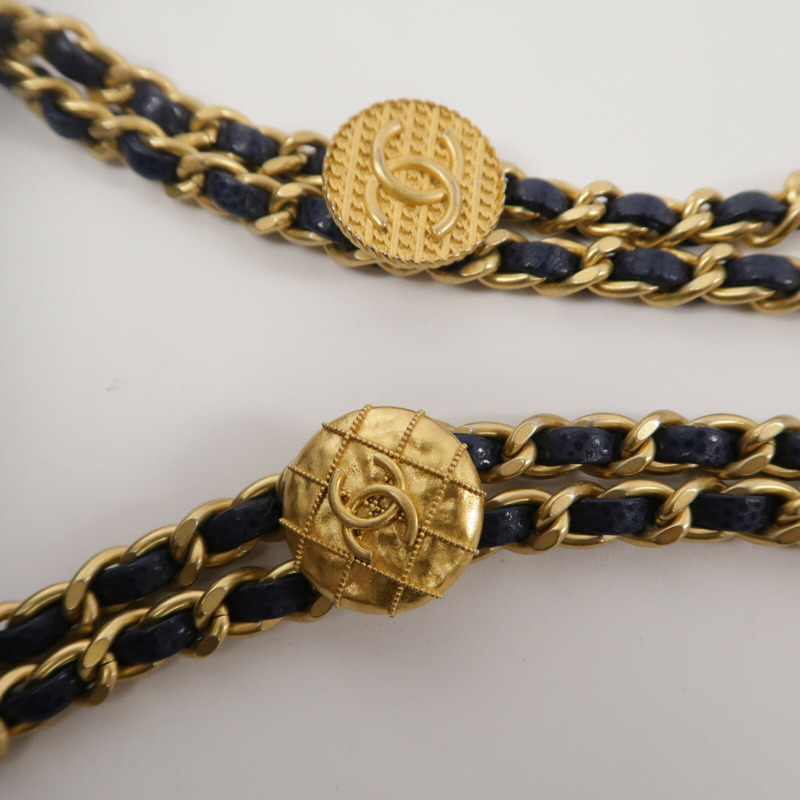 CHANEL 牛皮皮革Chain Shoulder鏈帶肩背袋-8