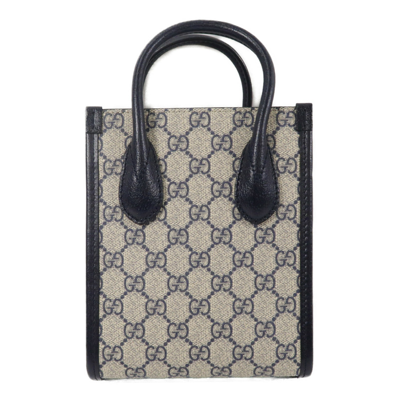 GUCCI 塗層帆布GG Supreme手挽肩背兩用袋-1
