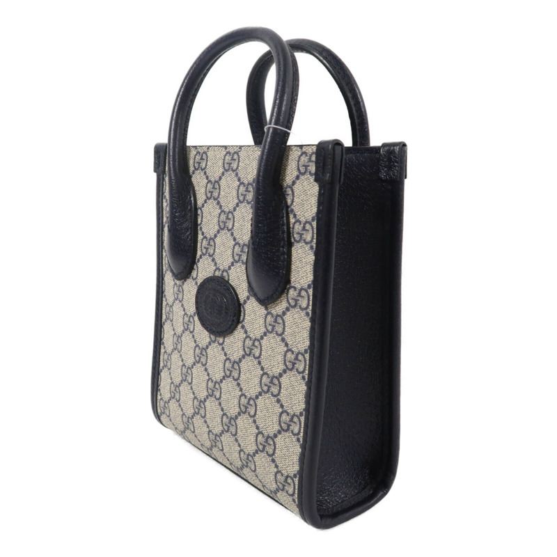 GUCCI 塗層帆布GG Supreme手挽肩背兩用袋-2
