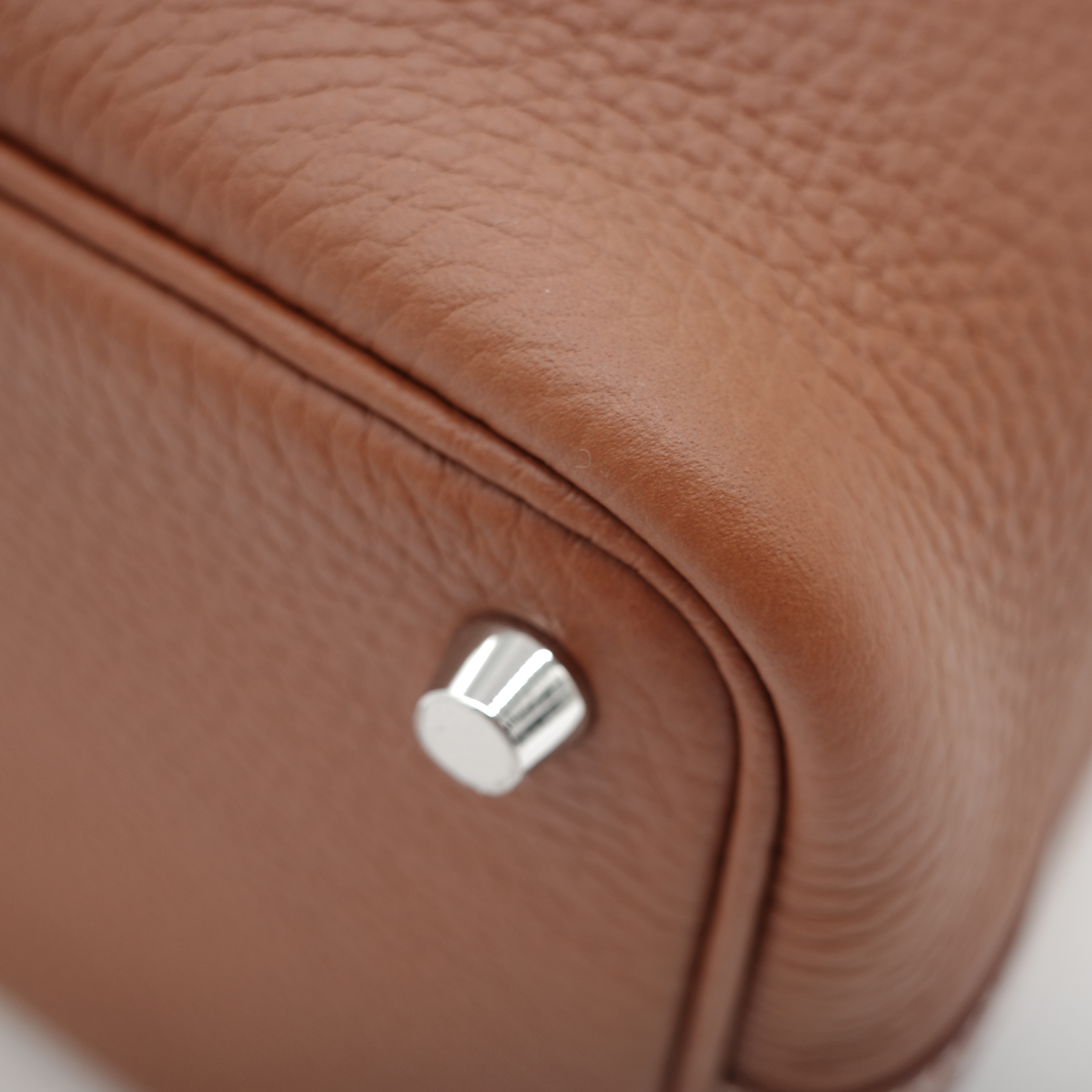 Hermès 愛馬仕 金棕 菜籃子 18 牛皮-9
