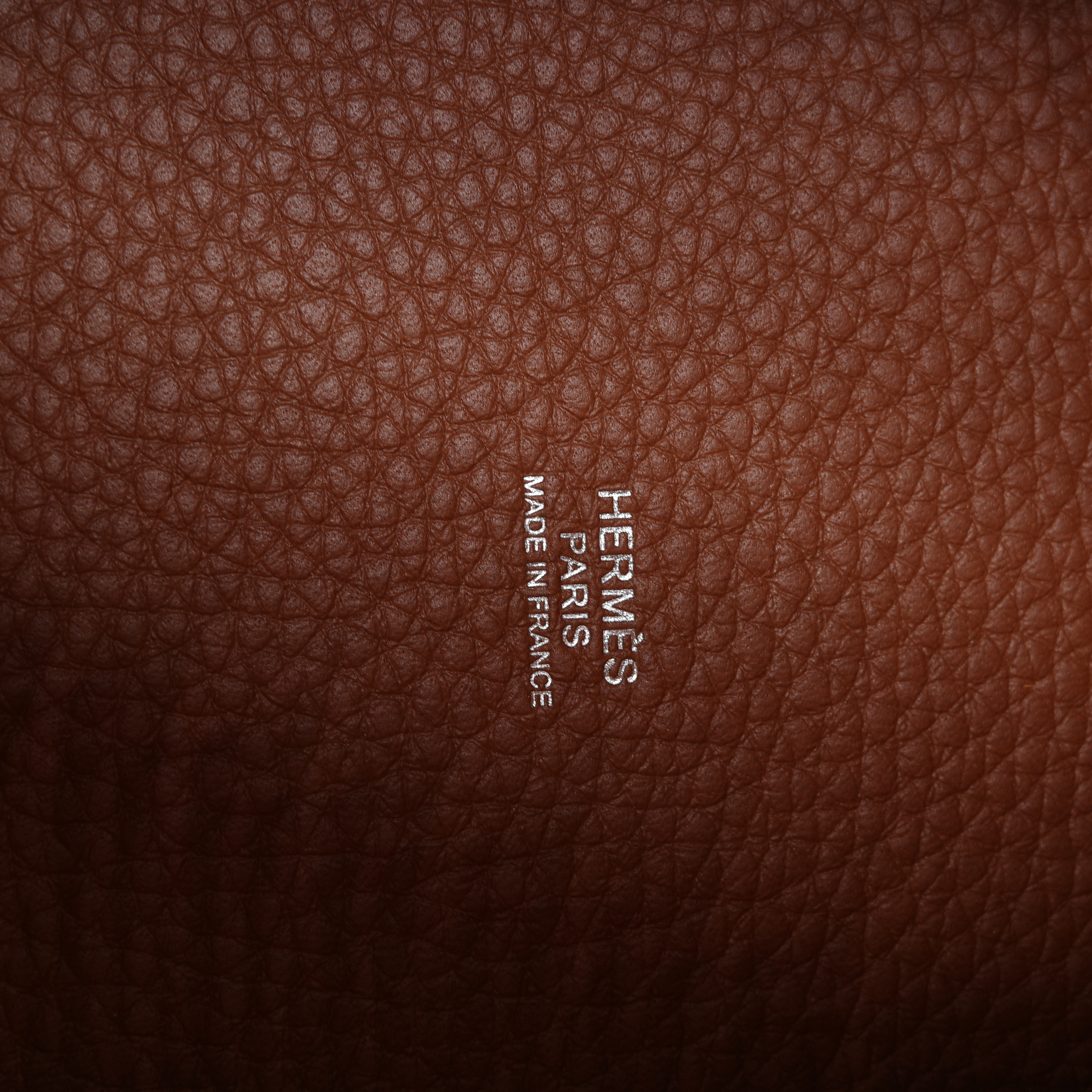 Hermès 愛馬仕 金棕 菜籃子 18 牛皮-11