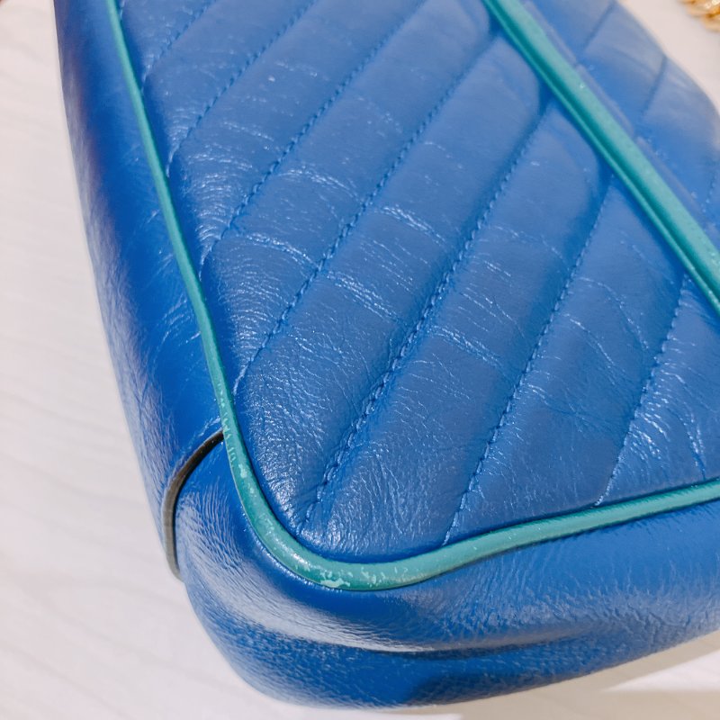 TK2074 Gucci GG Marmont Medium Blue X Green-10