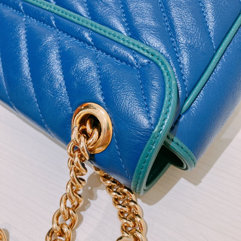 TK2074 Gucci GG Marmont Medium Blue X Green-12