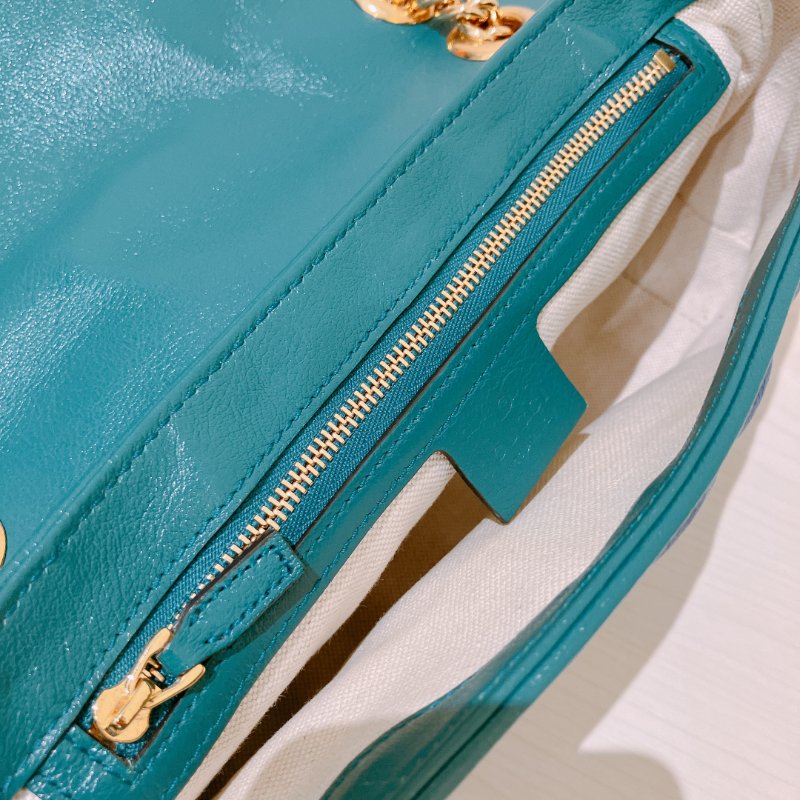 TK2074 Gucci GG Marmont Medium Blue X Green-23