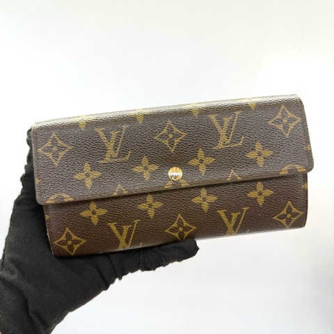 LOUIS VUITTON 路易威登 老花 PORTEFEUILLE SARAH LEOPARD 粉紅豹紋長夾 M60105