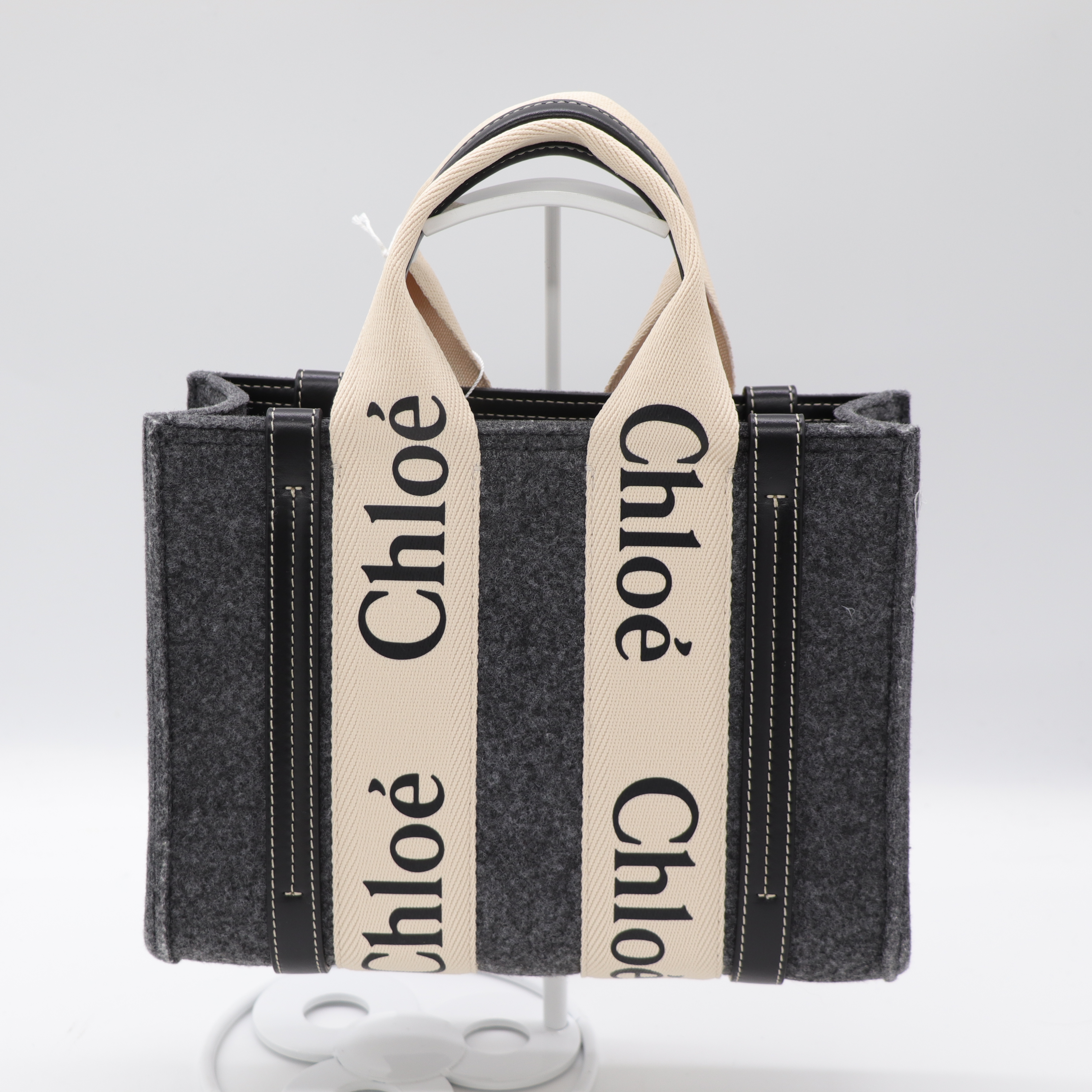 Chloé 蔻伊 Woody tote bag 小號 克什米爾 灰-6