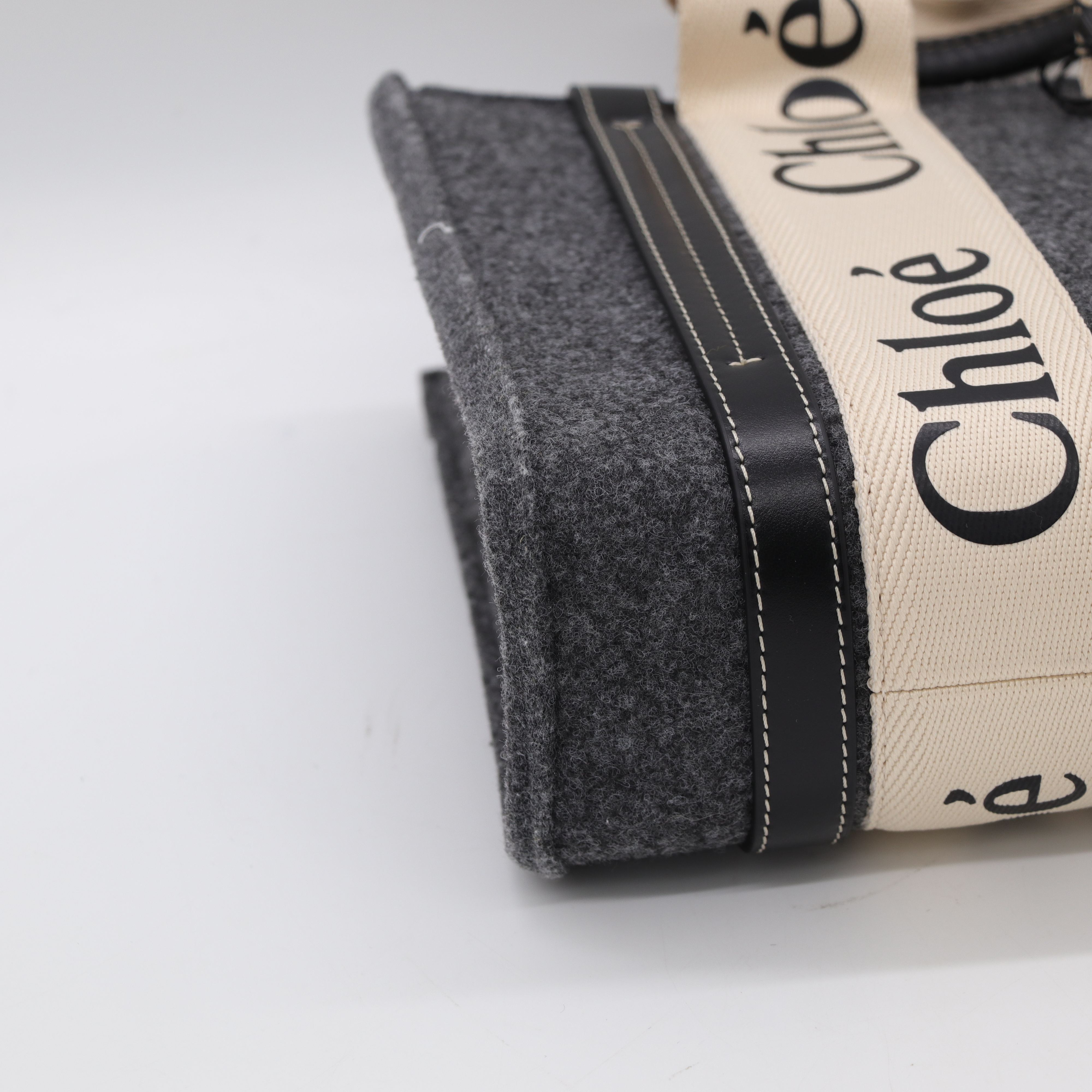 Chloé 蔻伊 Woody tote bag 小號 克什米爾 灰-8