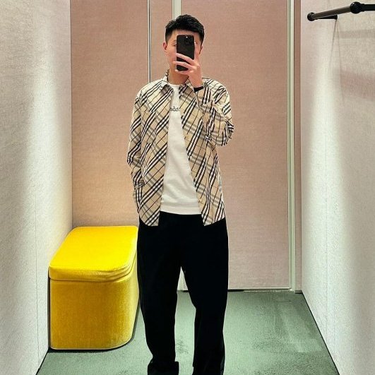 💎Han's house精品服飾💎Burberry 格紋 襯衫-0