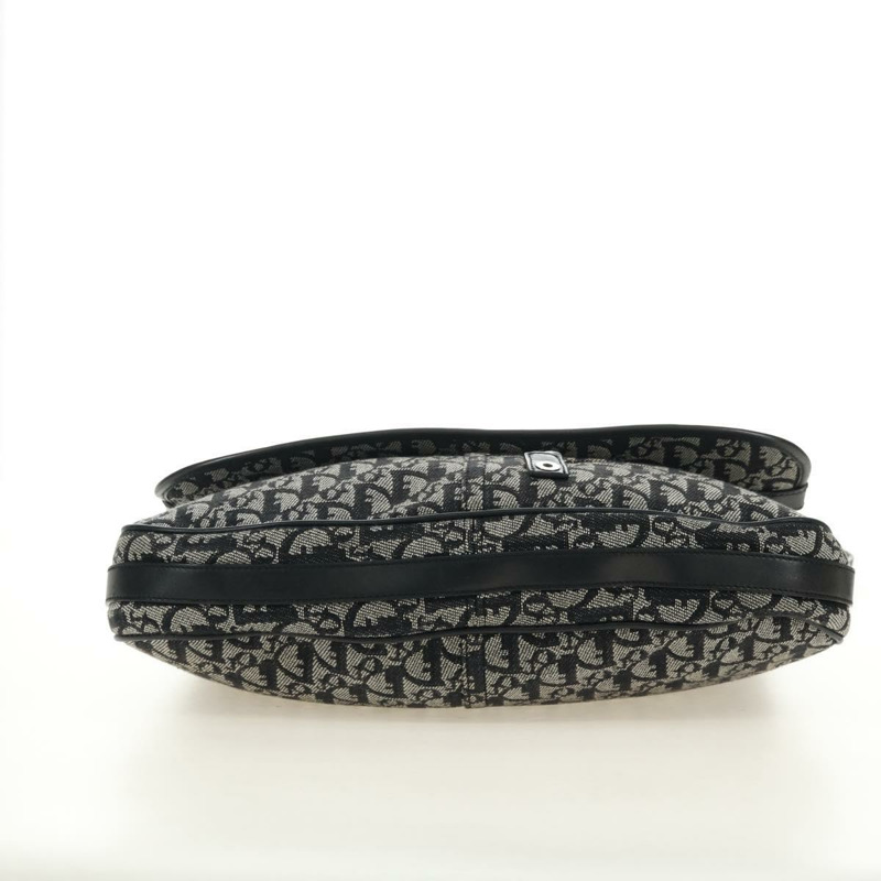 【日本直送】Christian Dior Trotter帆布肩背包 黑色銀色 正品 bs35297SAV-4