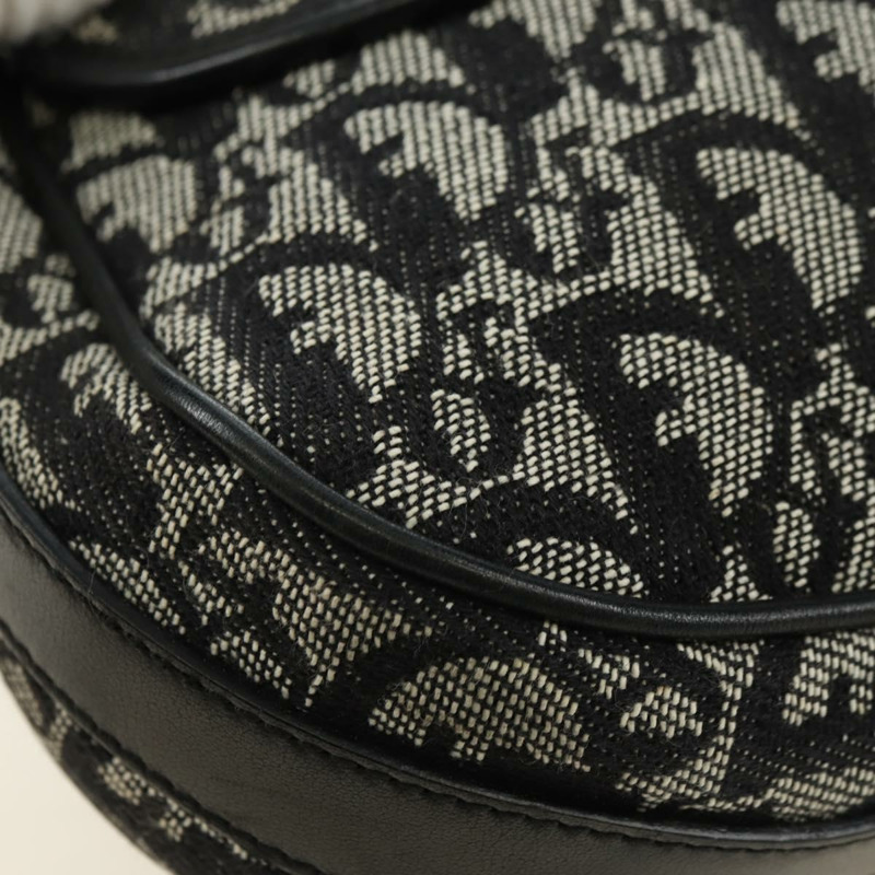 【日本直送】Christian Dior Trotter帆布肩背包 黑色銀色 正品 bs35297SAV-14