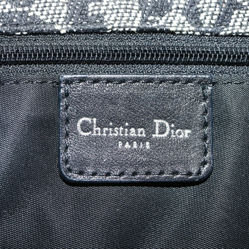 【日本直送】Christian Dior Trotter帆布肩背包 黑色銀色 正品 bs35297SAV-21