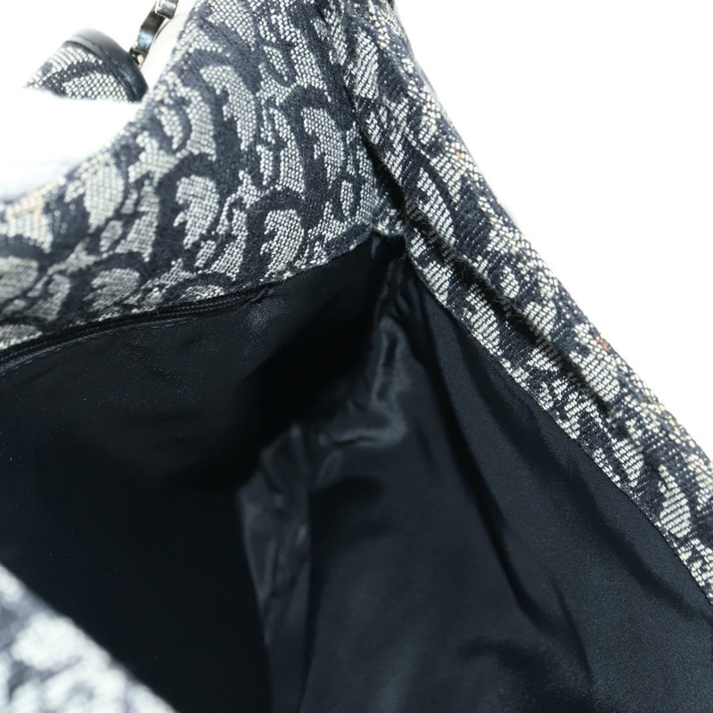 【日本直送】Christian Dior Trotter帆布肩背包 黑色銀色 正品 bs35297SAV-22