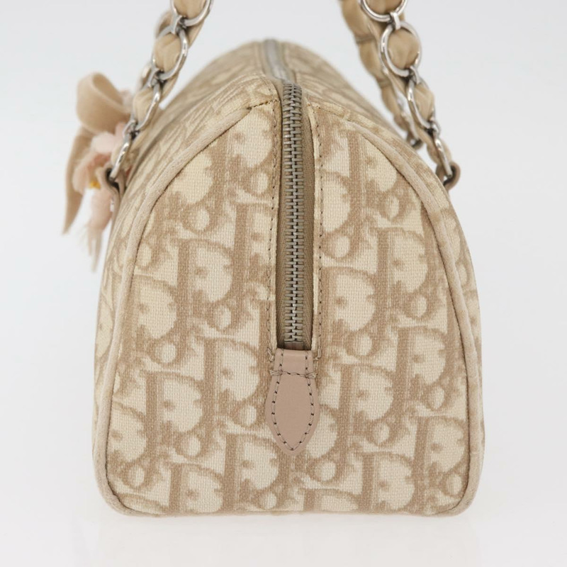【日本直送】Christian Dior Trotter帆布浪漫手提包 PVC 米色銀色 正品 yk20375SAV-2