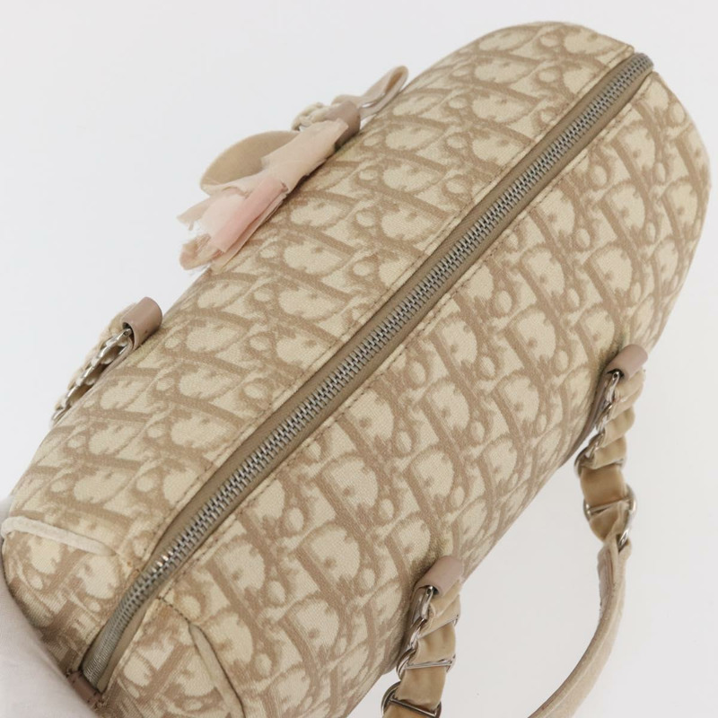【日本直送】Christian Dior Trotter帆布浪漫手提包 PVC 米色銀色 正品 yk20375SAV-5