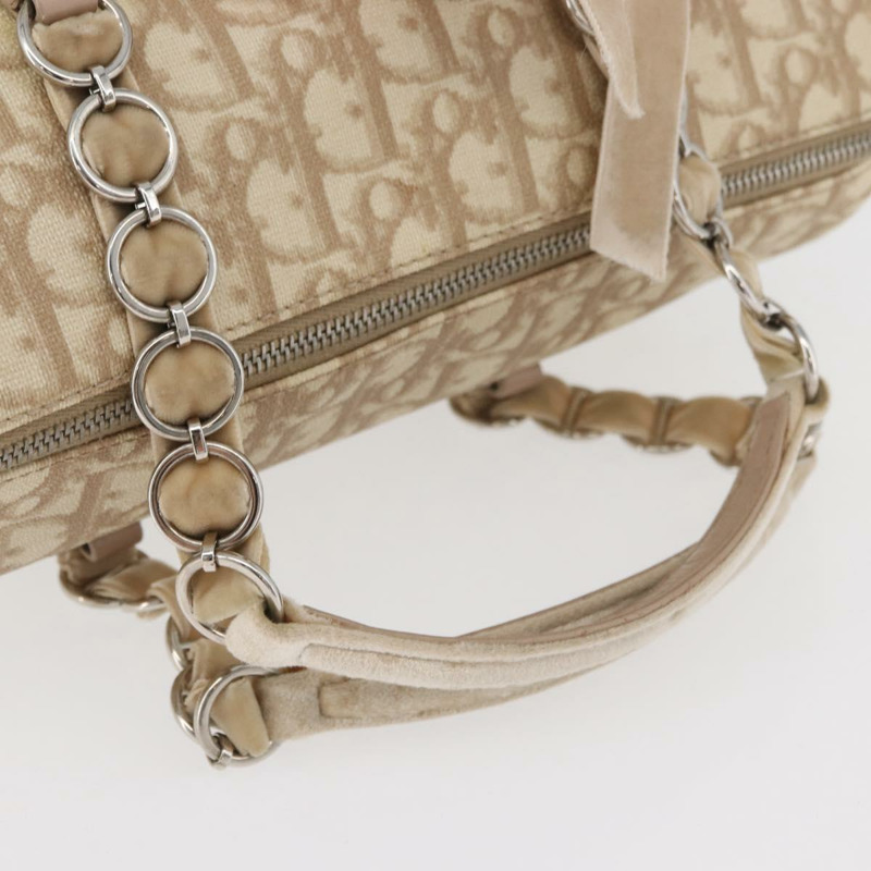 【日本直送】Christian Dior Trotter帆布浪漫手提包 PVC 米色銀色 正品 yk20375SAV-6