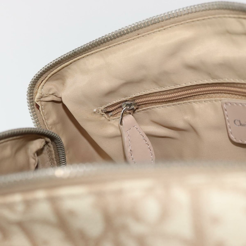 【日本直送】Christian Dior Trotter帆布浪漫手提包 PVC 米色銀色 正品 yk20375SAV-20