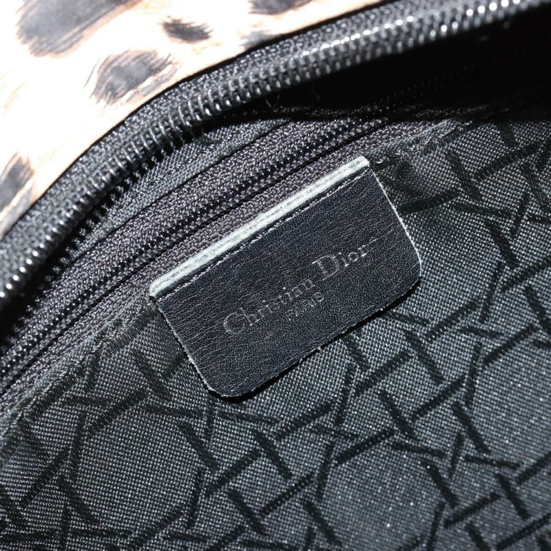 【日本直送】Christian Dior Canage Lady Dior 手提包 尼龍 米色 銀色 正品 182018V-18