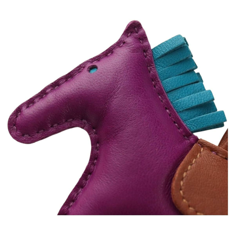 【日本直送】愛馬仕 Rodeo PM 紫色皮革吊飾,正品編號 178894M-1
