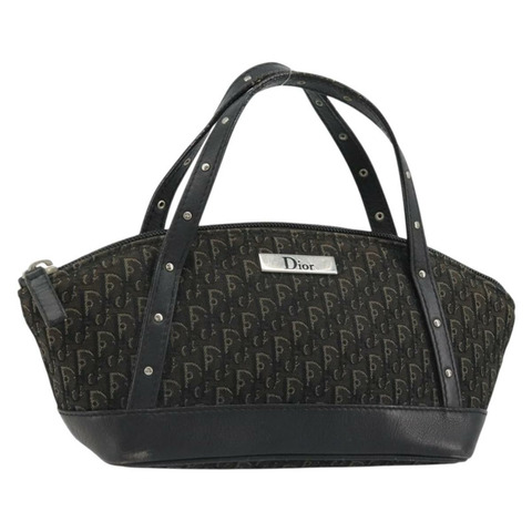 Christian Dior Street Chic Mini Trotter帆布包 棕色 銀色 正品 182435A