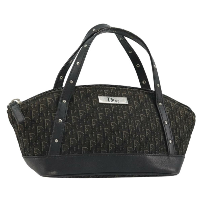 【日本直送】Christian Dior Street Chic Mini Trotter帆布包 棕色 銀色 正品 182435A-0