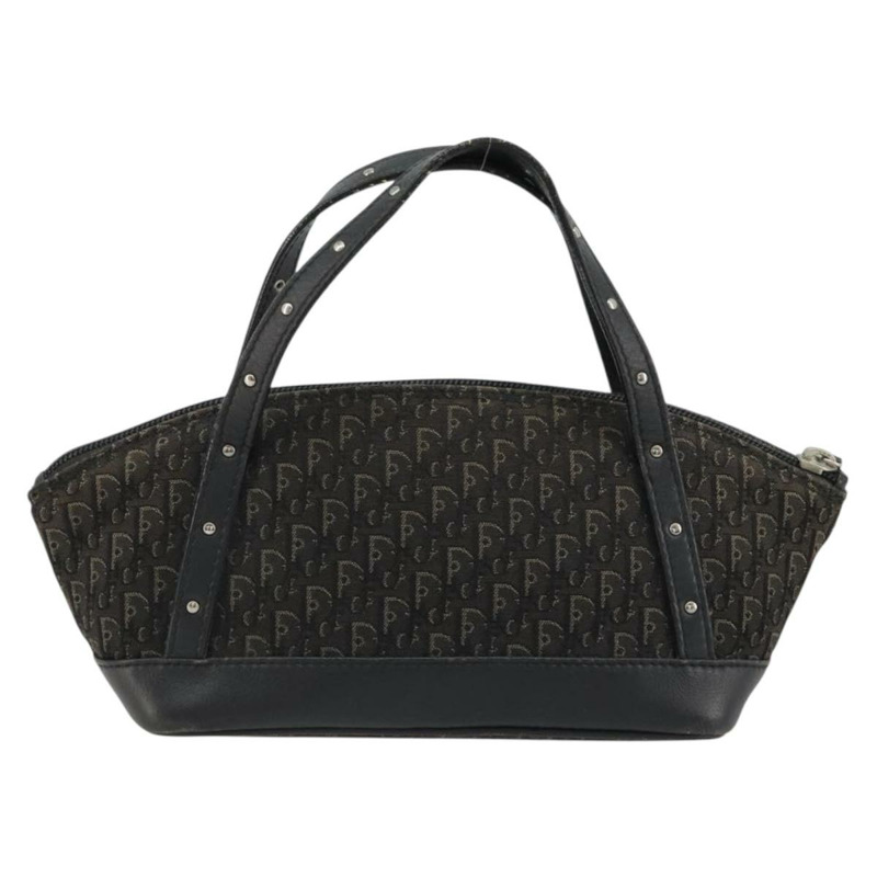 【日本直送】Christian Dior Street Chic Mini Trotter帆布包 棕色 銀色 正品 182435A-1