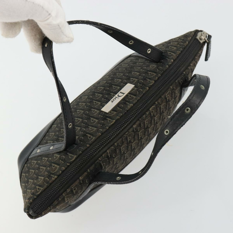 【日本直送】Christian Dior Street Chic Mini Trotter帆布包 棕色 銀色 正品 182435A-5