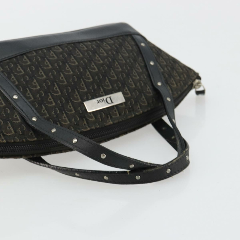 【日本直送】Christian Dior Street Chic Mini Trotter帆布包 棕色 銀色 正品 182435A-6