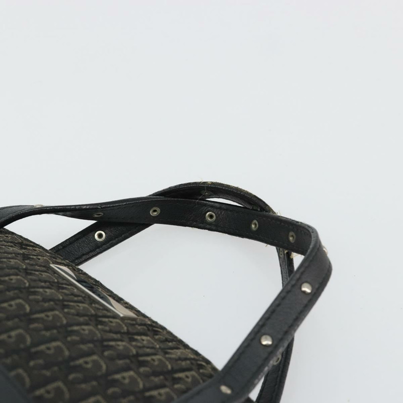 【日本直送】Christian Dior Street Chic Mini Trotter帆布包 棕色 銀色 正品 182435A-7