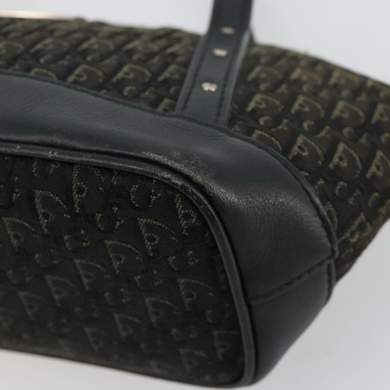 【日本直送】Christian Dior Street Chic Mini Trotter帆布包 棕色 銀色 正品 182435A-8