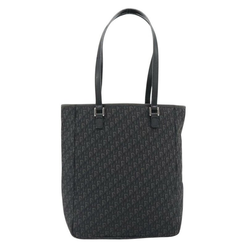 【日本直送】Christian Dior Trotter帆布肩背包 黑色 銀色 正品 182504A-1