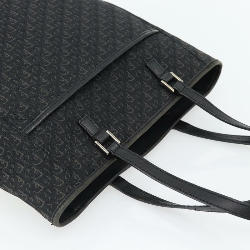 【日本直送】Christian Dior Trotter帆布肩背包 黑色 銀色 正品 182504A-5