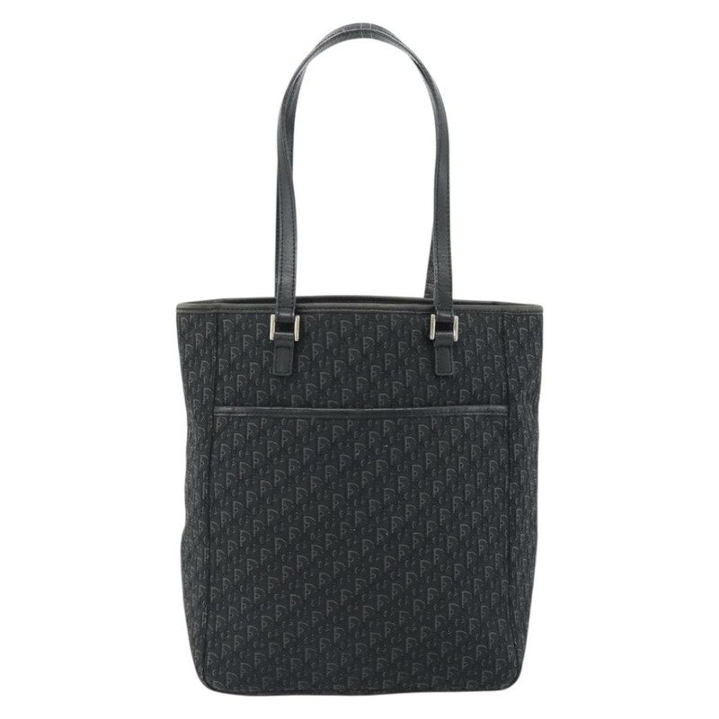 【日本直送】Christian Dior Trotter帆布肩背包 黑色 銀色 正品 182504A-12