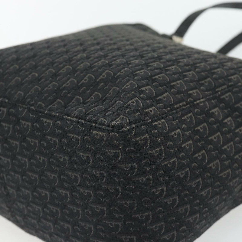 【日本直送】Christian Dior Trotter帆布肩背包 黑色 銀色 正品 182504A-14