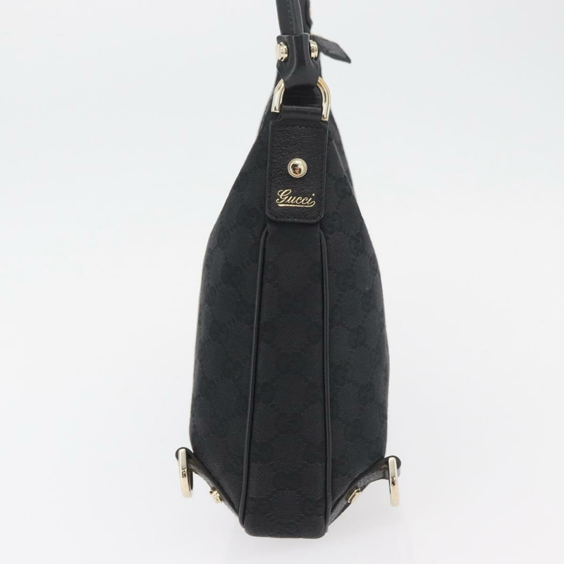 【日本直送】GUCCI GG帆布Abbey單肩包 黑色 金色 130738 正品 182265A-3