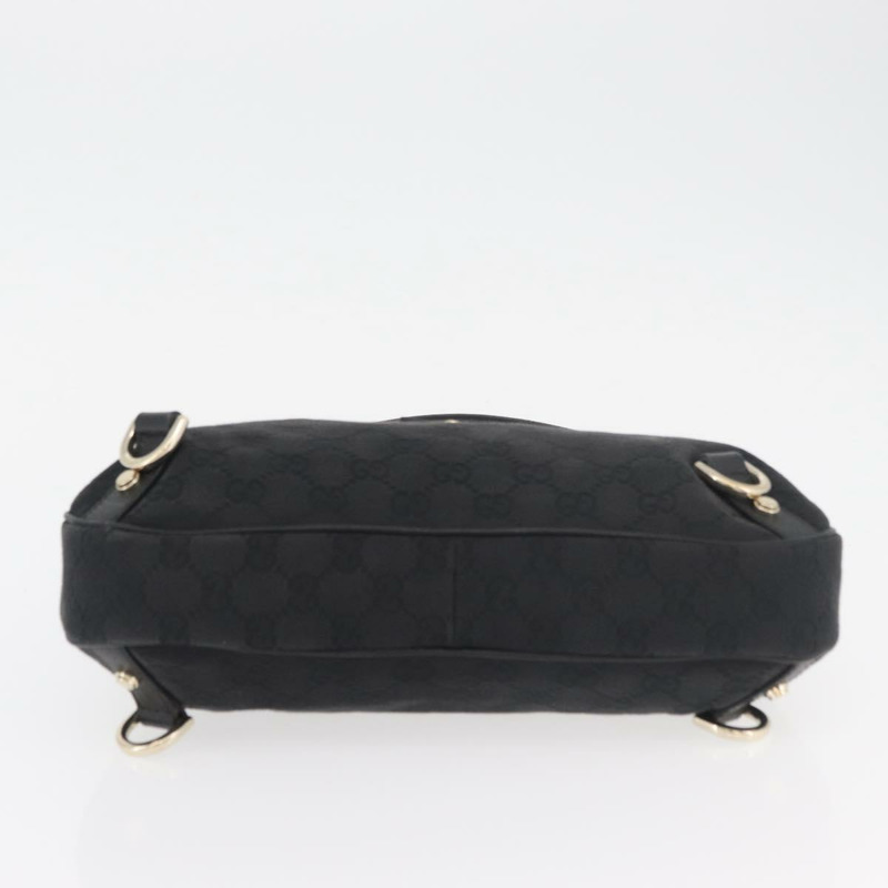 【日本直送】GUCCI GG帆布Abbey單肩包 黑色 金色 130738 正品 182265A-4