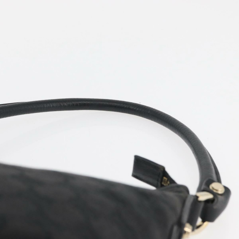 【日本直送】GUCCI GG帆布Abbey單肩包 黑色 金色 130738 正品 182265A-7