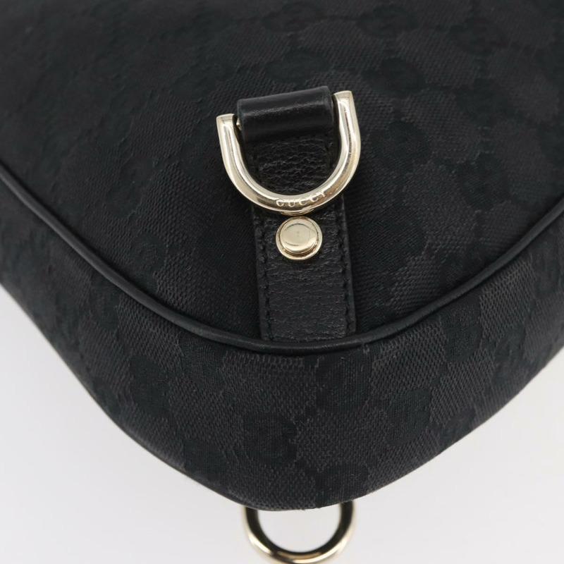 【日本直送】GUCCI GG帆布Abbey單肩包 黑色 金色 130738 正品 182265A-8