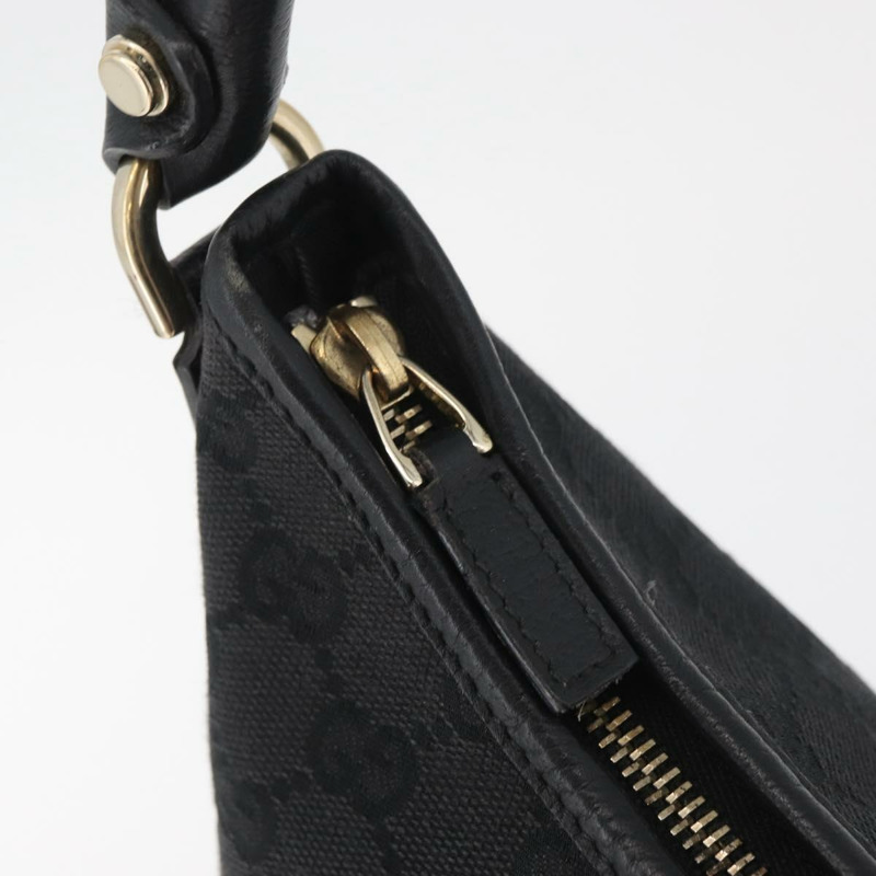 【日本直送】GUCCI GG帆布Abbey單肩包 黑色 金色 130738 正品 182265A-9