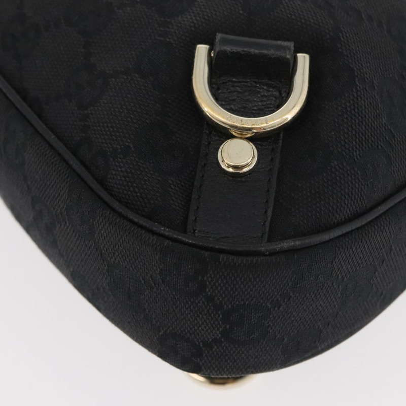 【日本直送】GUCCI GG帆布Abbey單肩包 黑色 金色 130738 正品 182265A-13