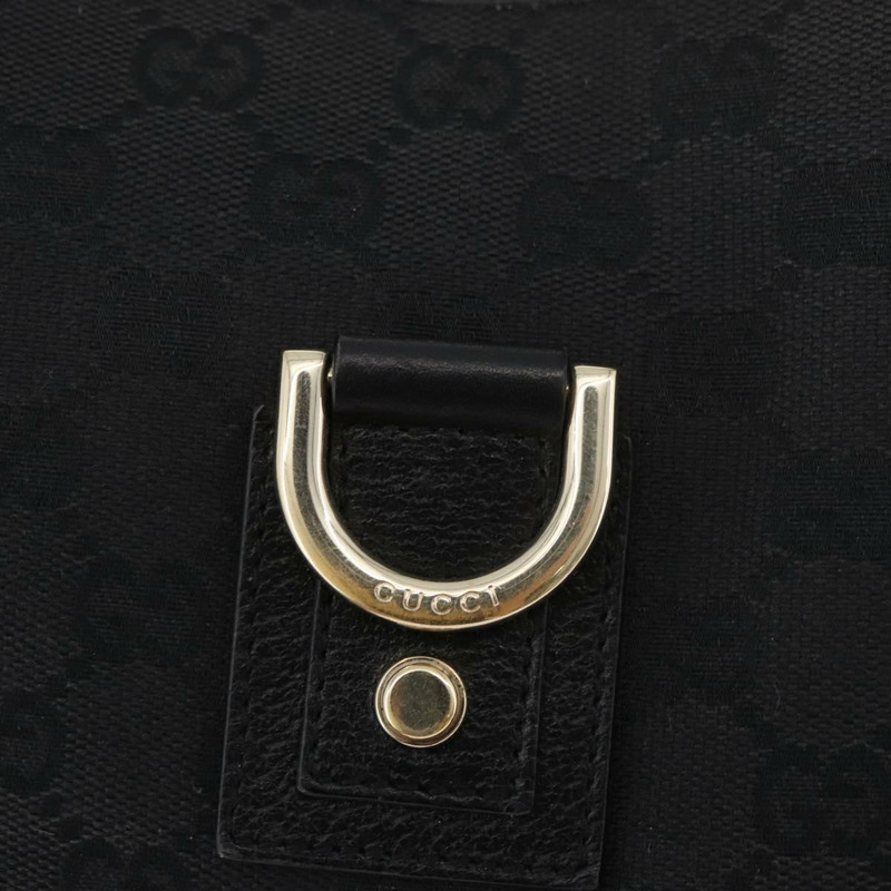 【日本直送】GUCCI GG帆布Abbey單肩包 黑色 金色 130738 正品 182265A-16