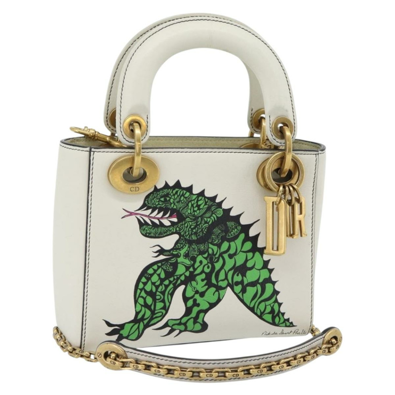 【日本直送】Christian Dior Lady Dior Niki de Saint Phalle 皮革雙肩包 正品 182304SAM-0