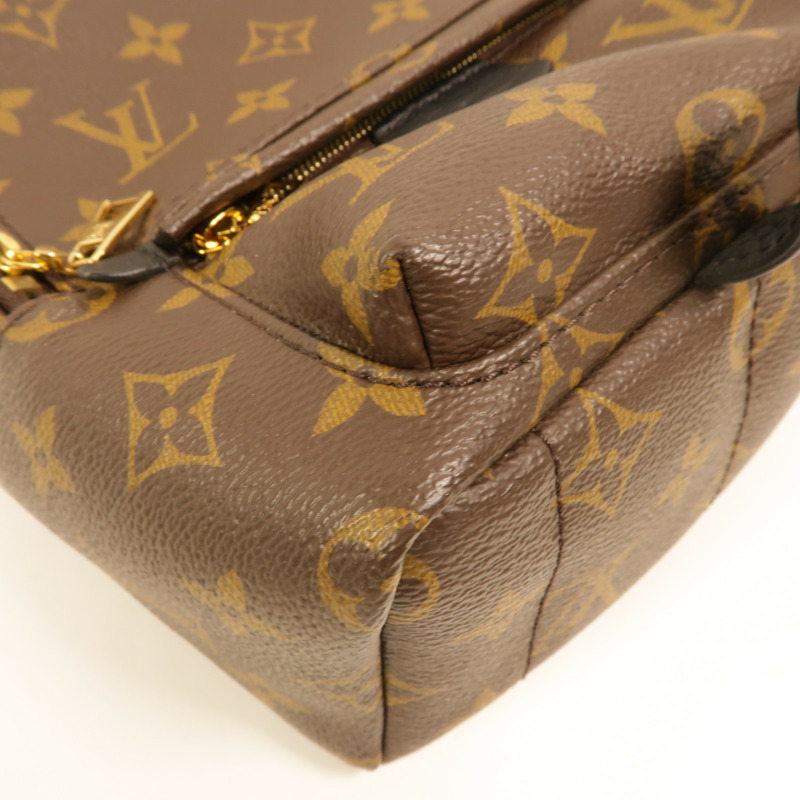 LOUIS VUITTON Monogram Palm Springs Mini Backpack金扣背包-11